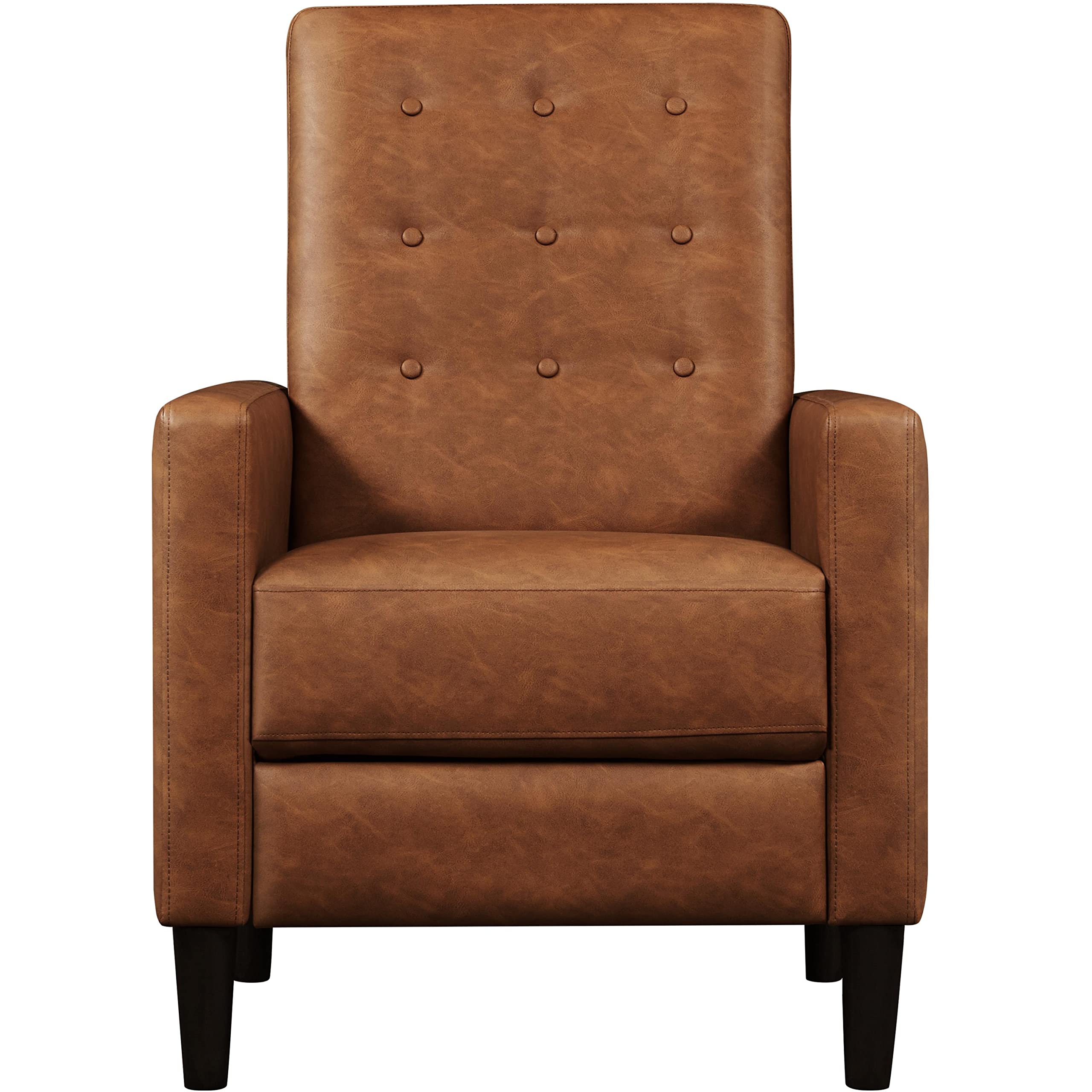 faux leather recliner