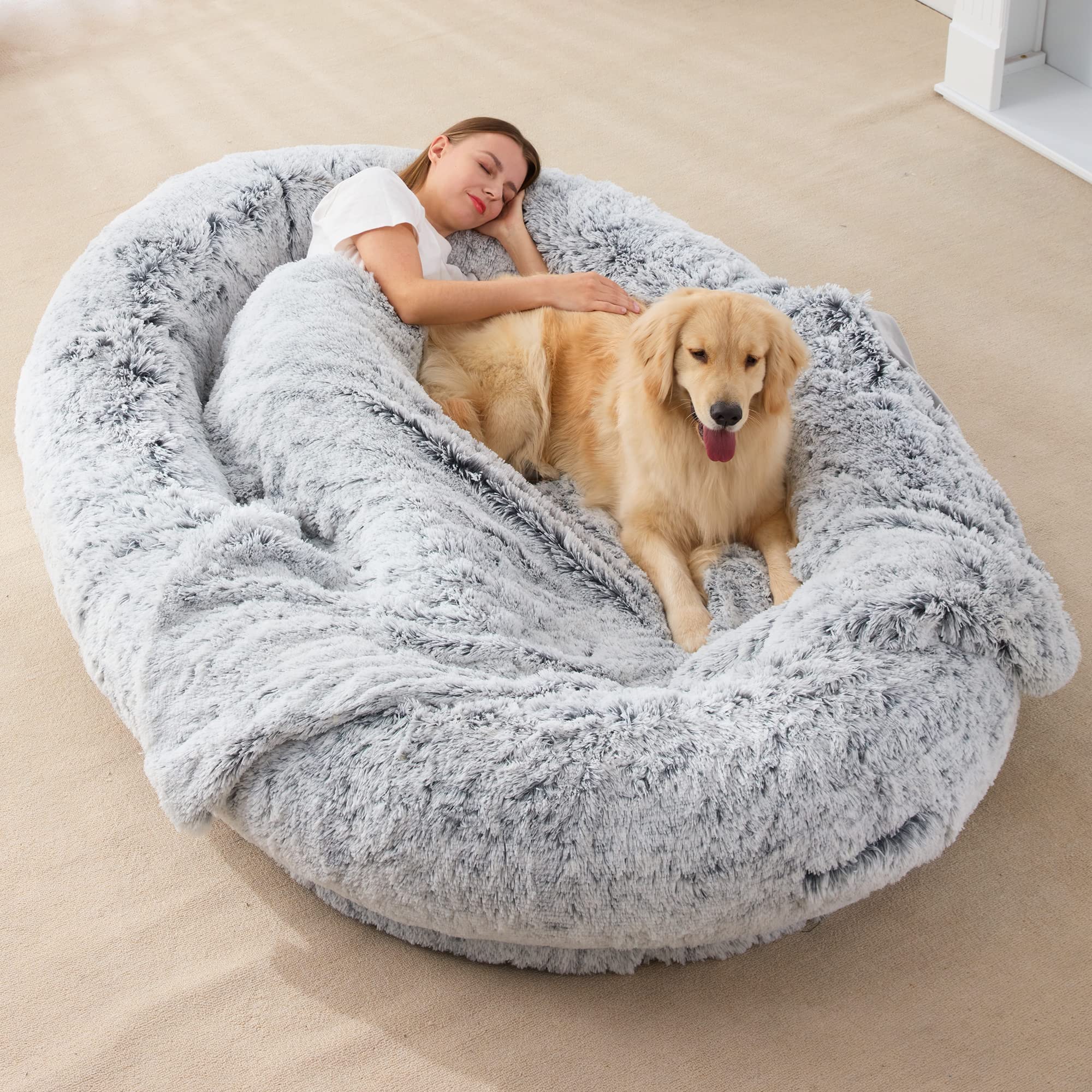 human sized dog bed