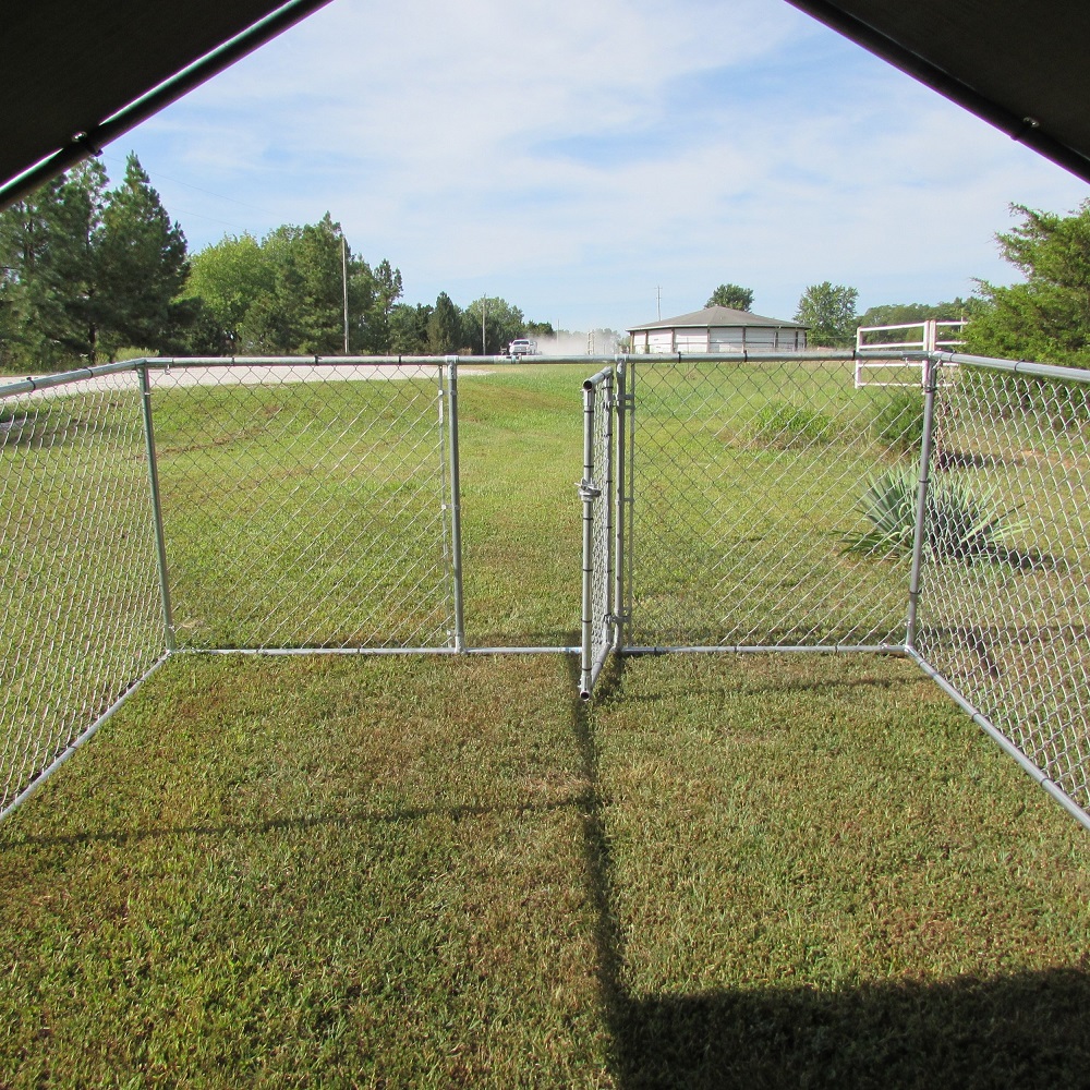 chain link dog kennel