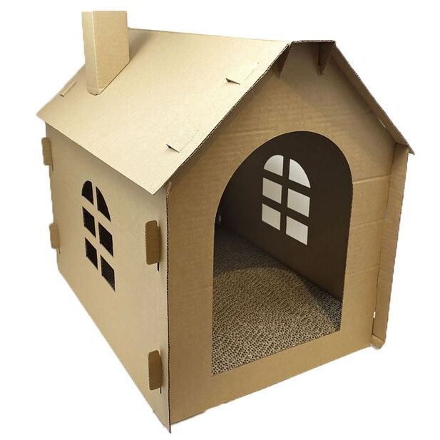 cardboard doghouse