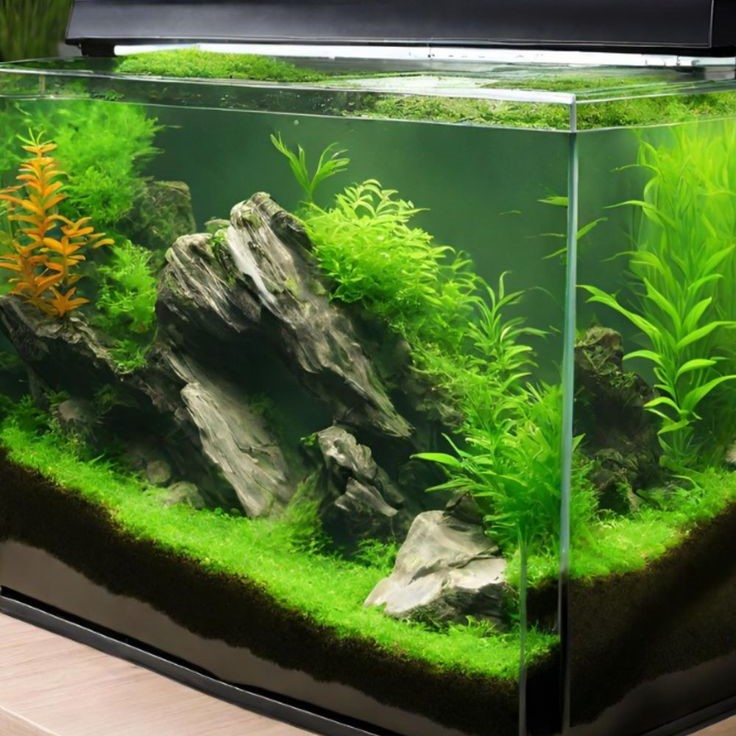 why is my fish tank green