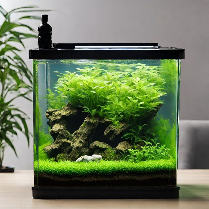 why is my fish tank green