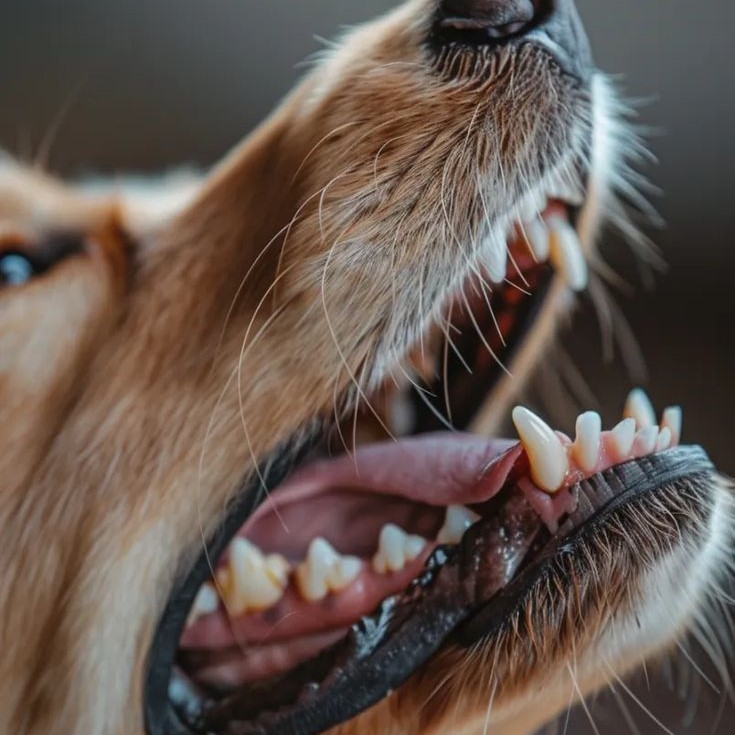 dog grinding teeth