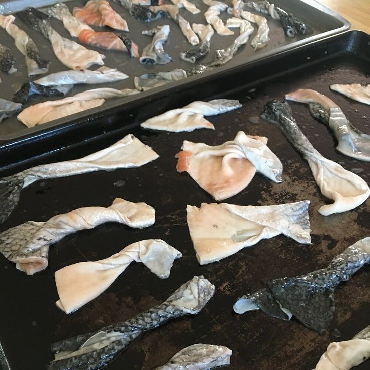 salmon skin dog treats