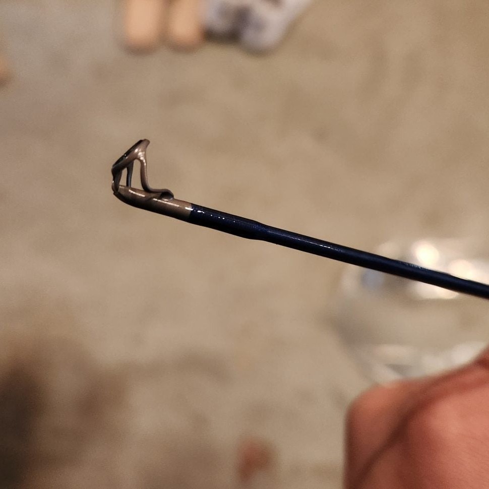 a broken fishing rod