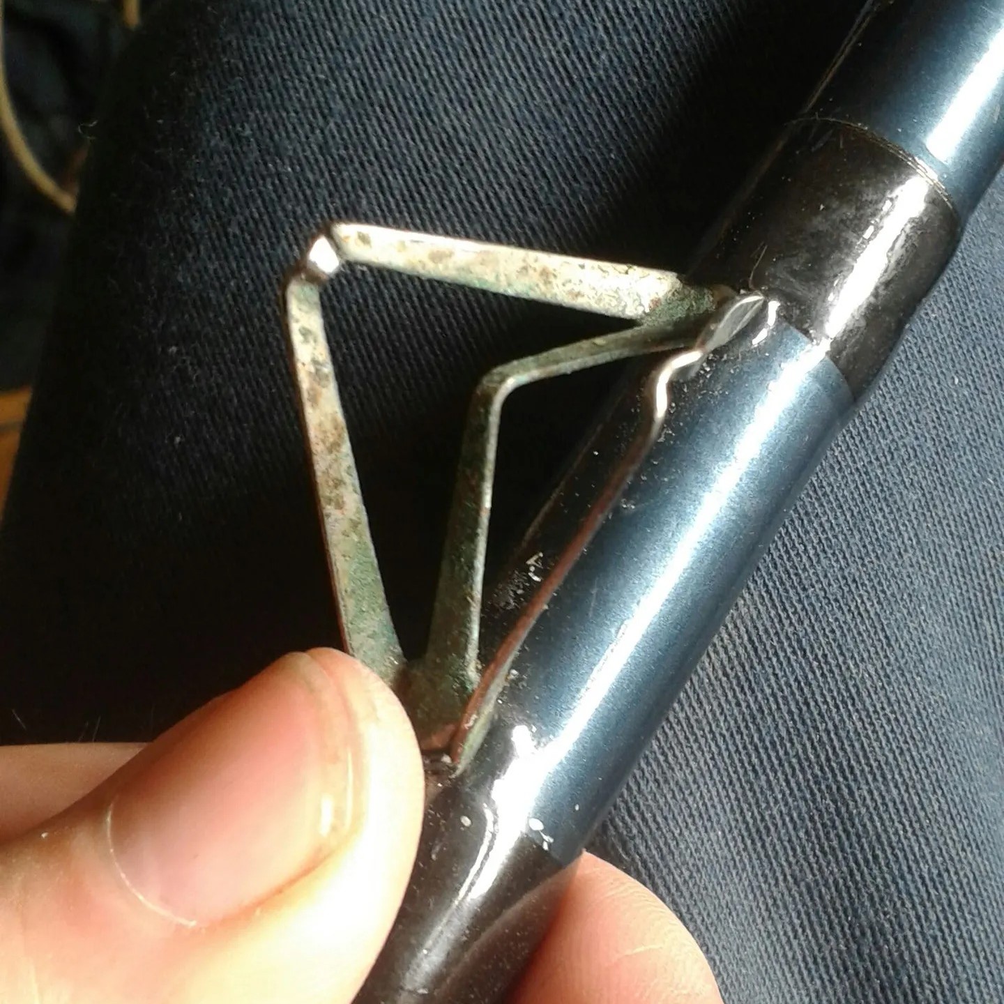 a broken fishing rod